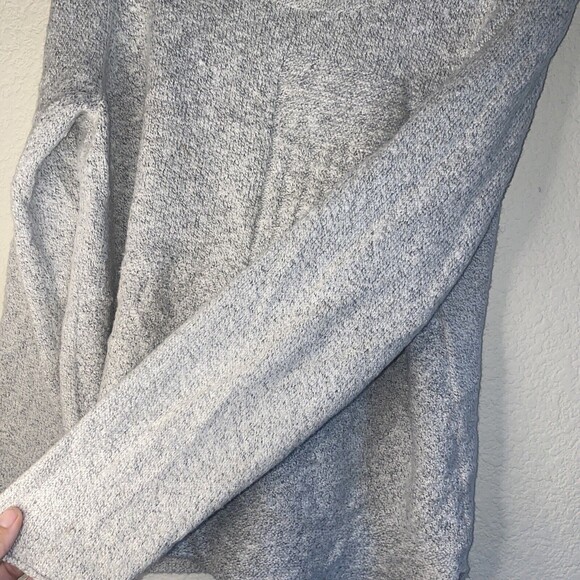 prana chunky cable Sweater Crew Neck Woman's XL Baggy Oversize EUC gray - Picture 6 of 8